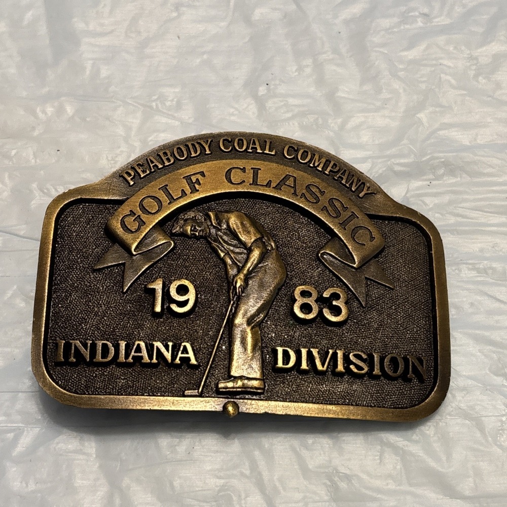 1983 Peabody Coal Company Golf Classic Indiana Division Limited Belt Buckle